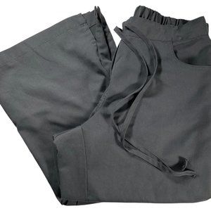 Ladies Small - Dark Grey Cargo Scrub Pant w/ Waist Tie